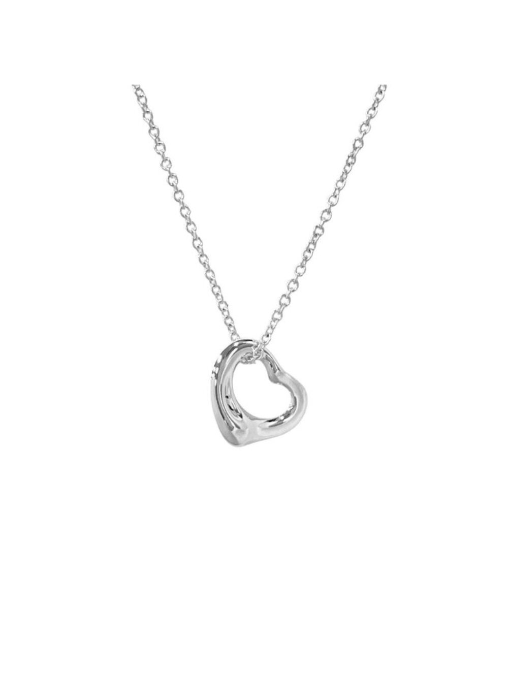 Tiffany & Co Open Heart 11 Necklace Silver